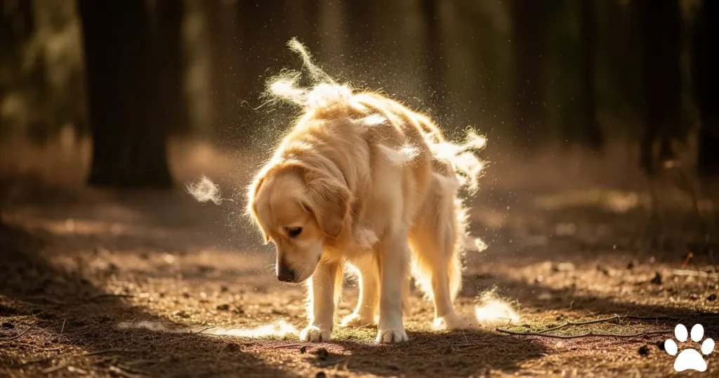 Golden Retriever Molting