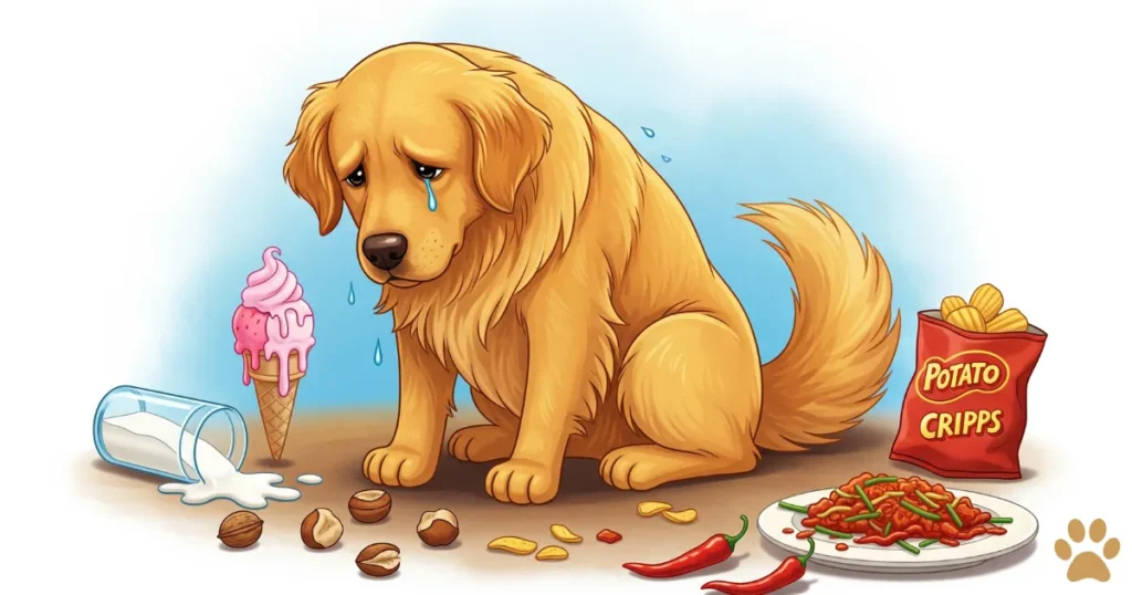 Spicy Foods are Harmful Foods for Golden Retrievers