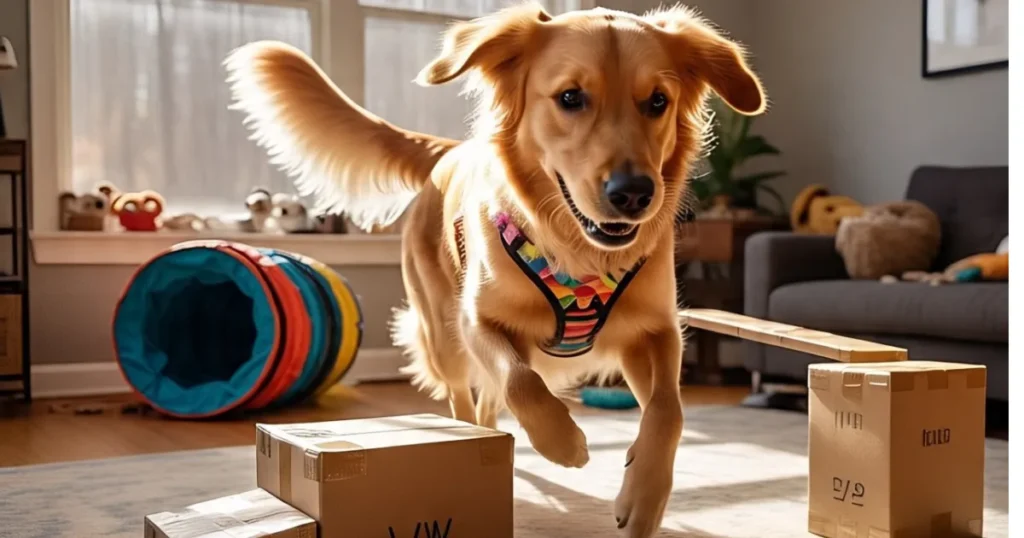 Golden Retriever Fun Activities: DIY Agility Course at Home