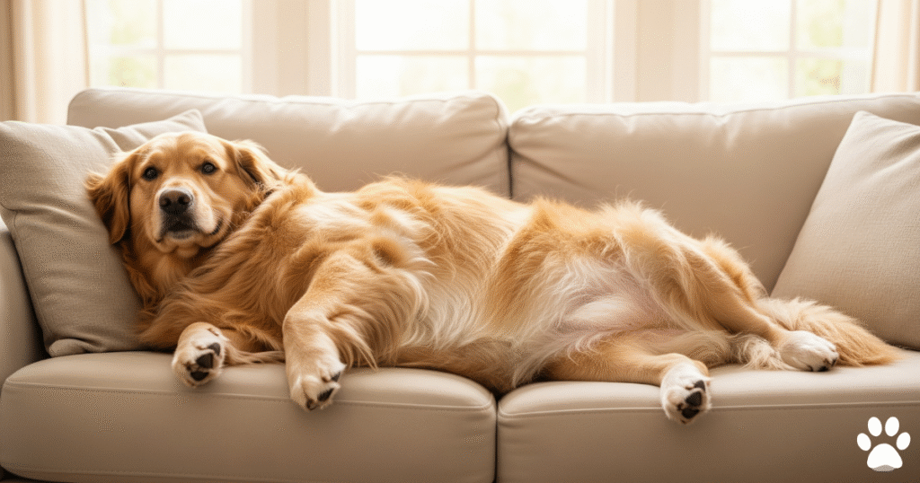 Obesity on Golden Retriever due to Food