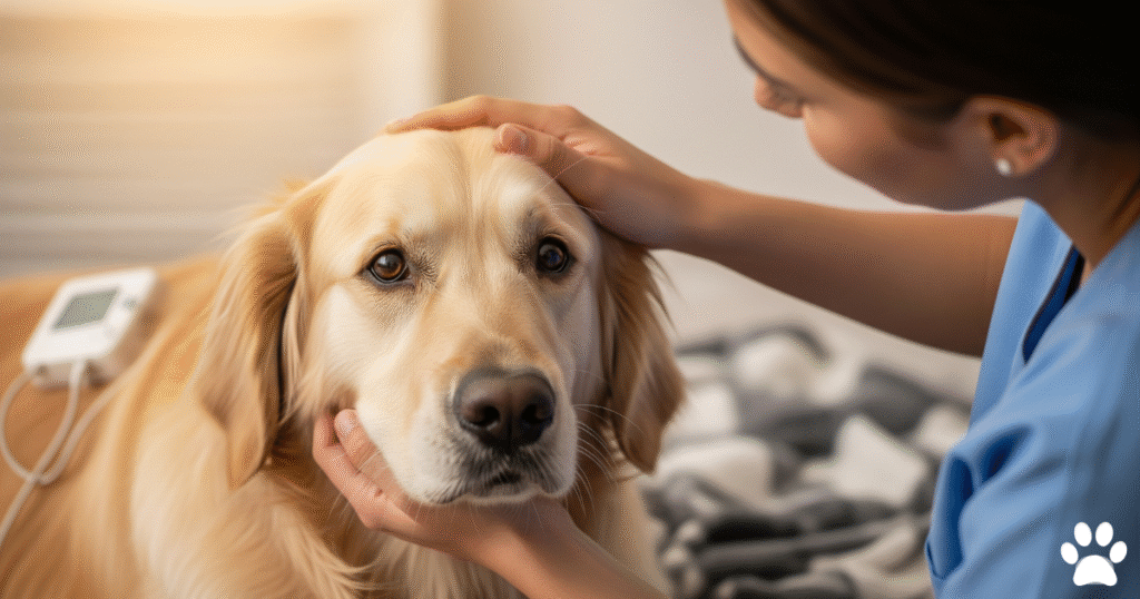 Golden Retrievers with medical conditions
