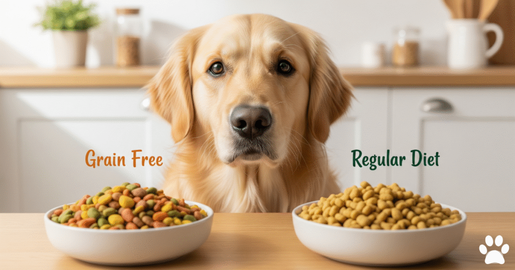 Grain-Free Diets vs. Regular Diets For Golden Retrievers
