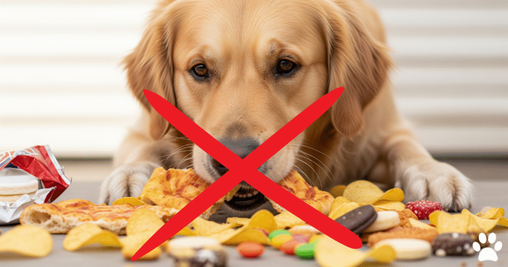 Don't Feed Leftovers and Unhealthy Treats to Golden Retrievers