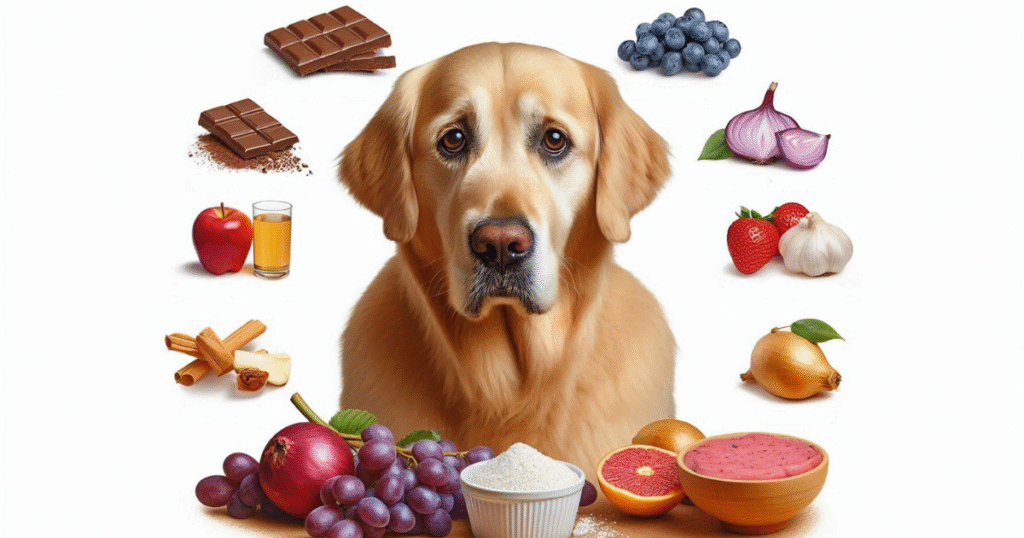 foods should never be given to your Golden Retriever