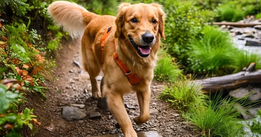 Golden Retriever Fun Activities: Hiking and Nature Walking