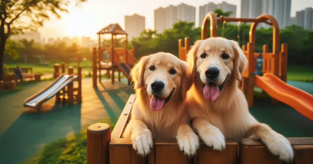 Visiting public places for Socializing Your Golden Retriever