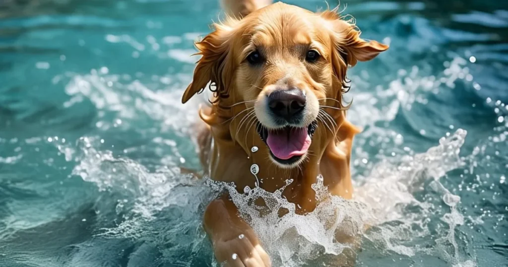 Golden Retriever Fun Activities: Swimming and Water Play
