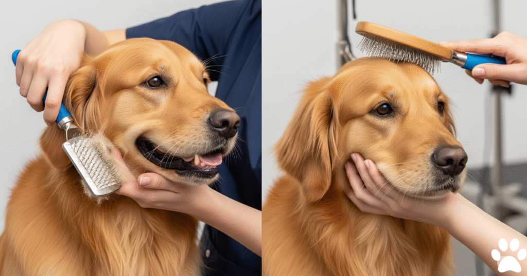 Pin and Bristle Brush for Golden Retriever