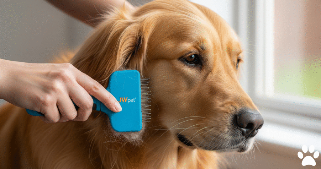 JW Pet Gripsoft Undercoat Brush for Golden Retriever