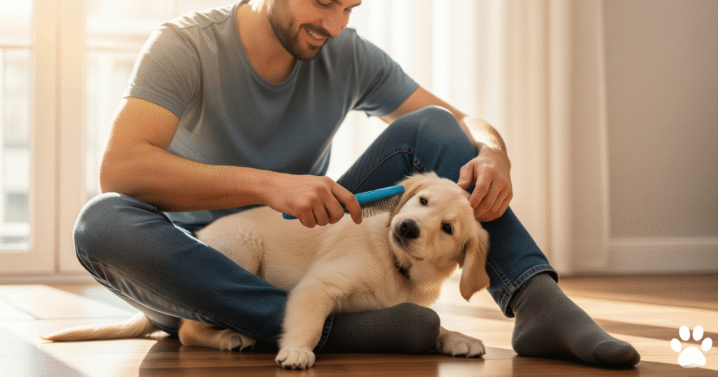 Brushing DIY Grooming vs Professional Grooming for Golden Retrievers