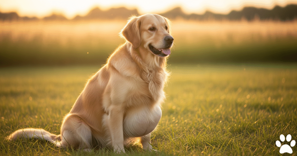 Golden Retriever Swollen Belly