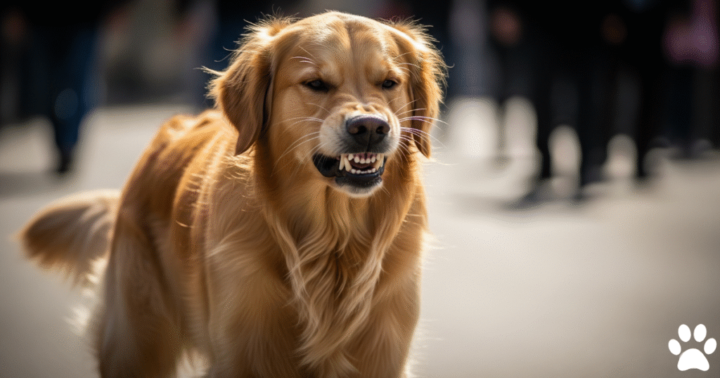 Aggressive Golden Retriever