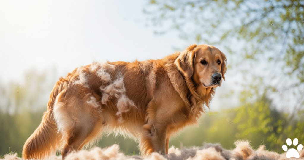 Golden Retrievers Shedding in Spring