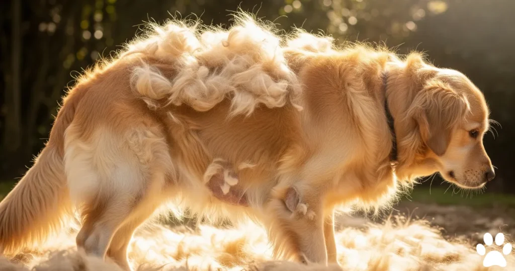 Golden Retriever Molting