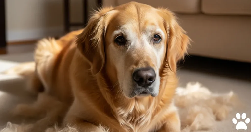 Senior (8Years+) Golden Retriever Molting