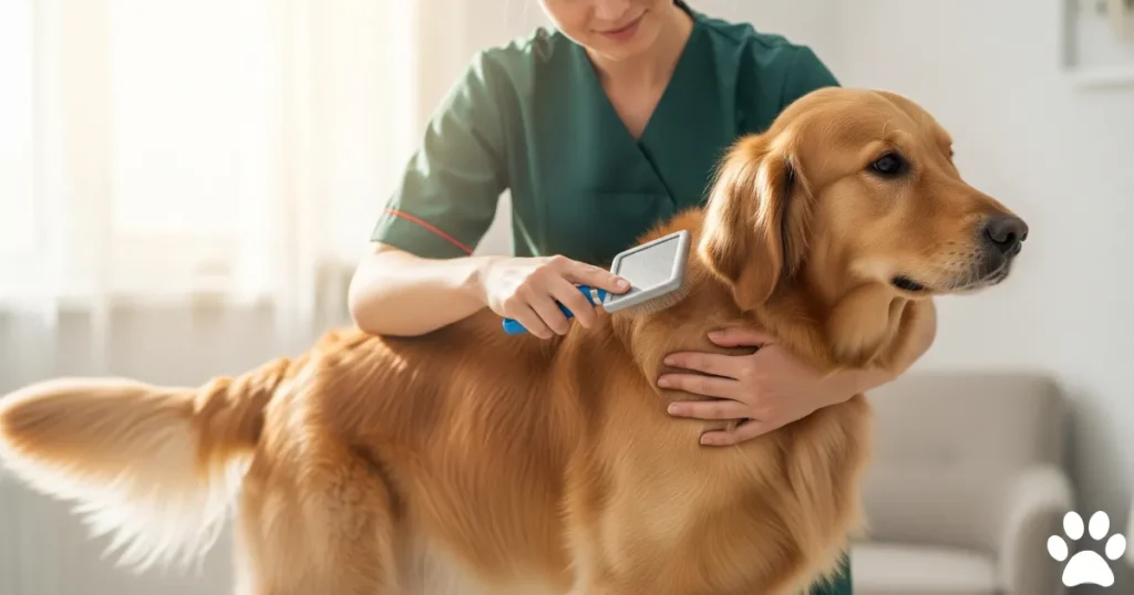 Grooming a Golden Retriever