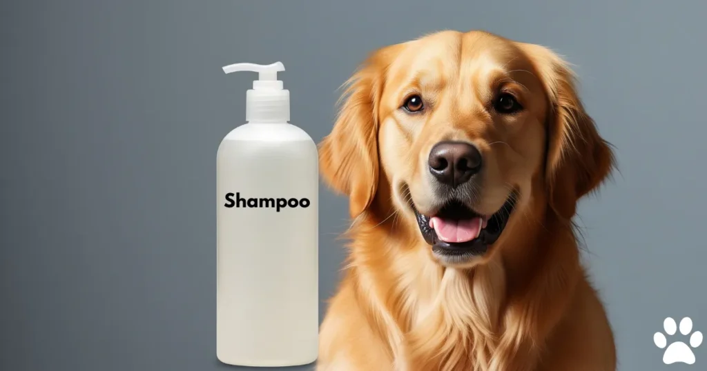 Shampoo for Bathing a Golden Retriever for grooming