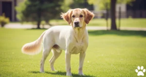 Shaved Golden Retriever