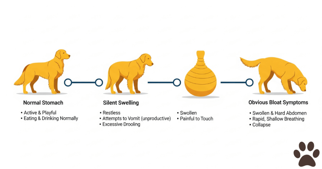 Progressive Timeline ofMedical Causes Dogs belly swollen no pain
