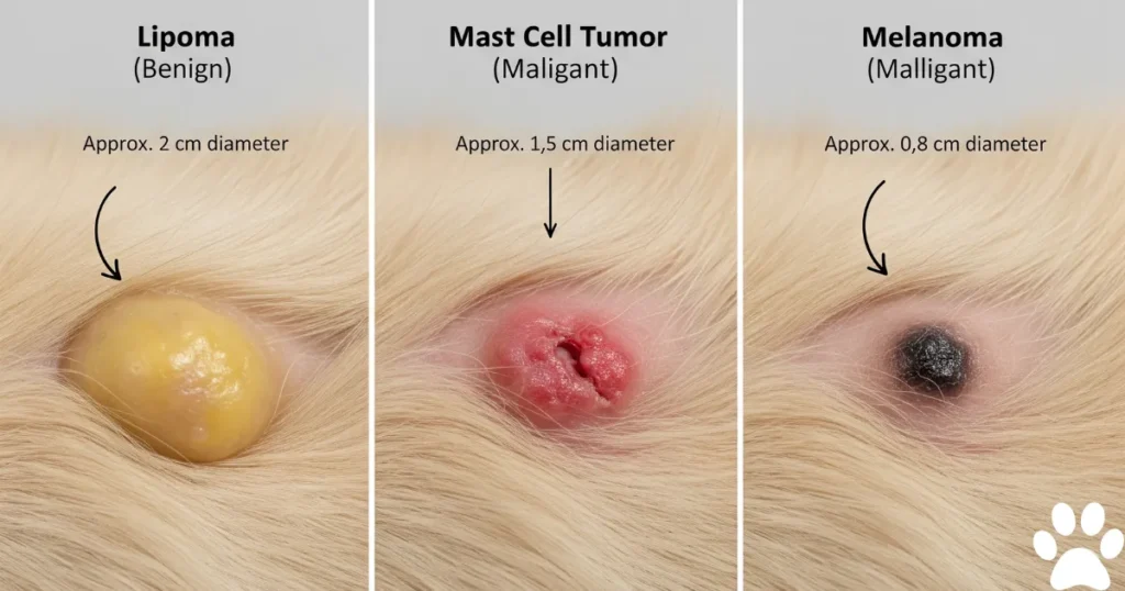 What does a tumor look like on a dog: Types of Tumor