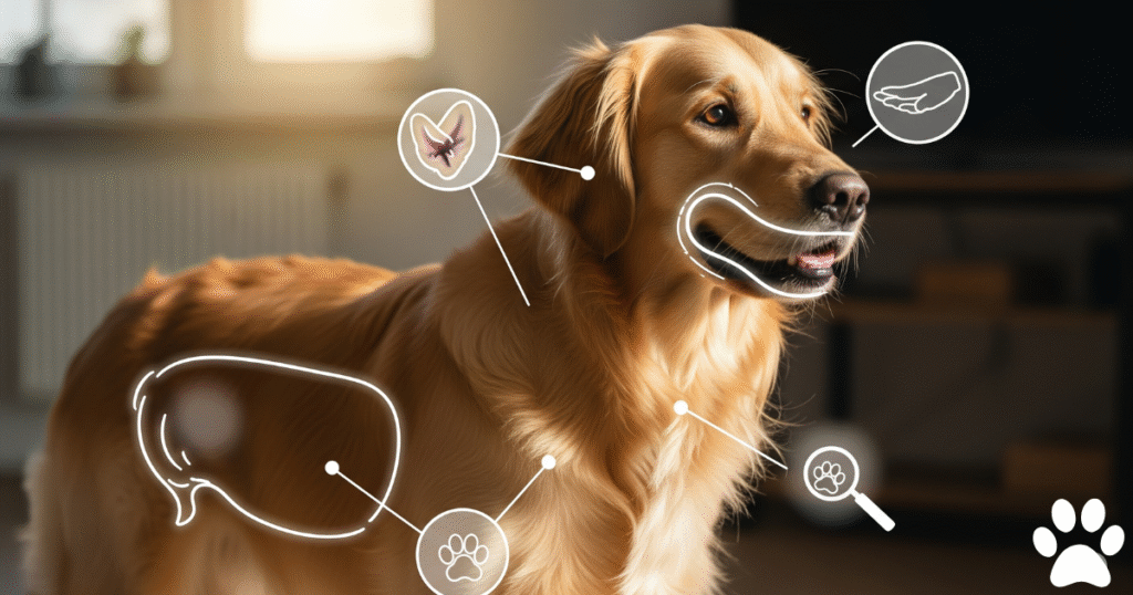 Location Specific Cancer Sores on Dogs