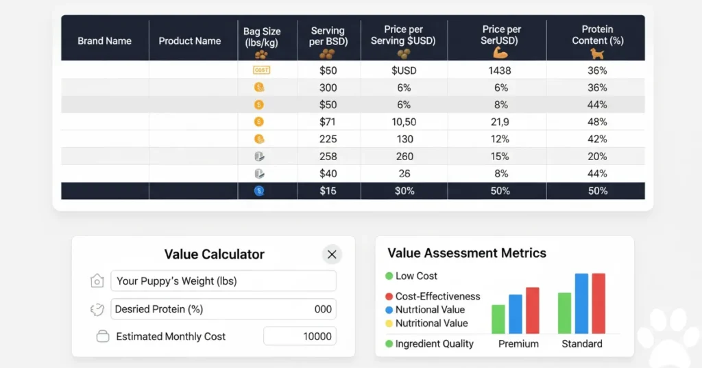 Top Large Breed Puppy Food: Cost Analysis