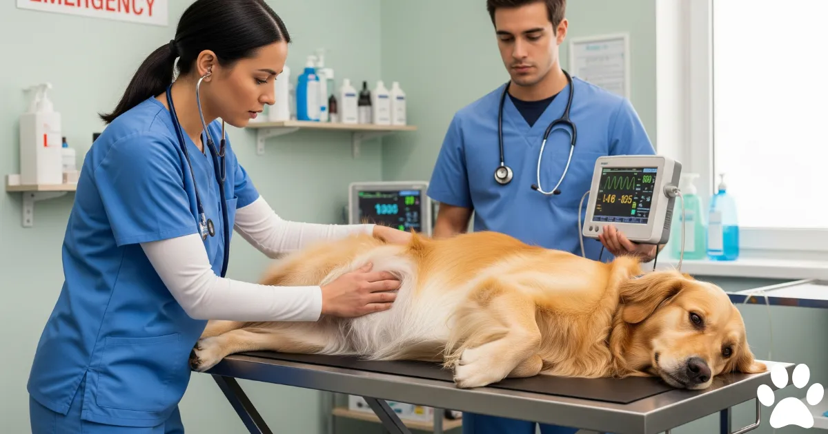 Twisted stomach in dogs