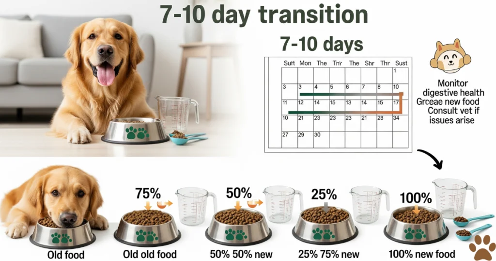Low Calorie Dog Food: Transition to Low calorie Food