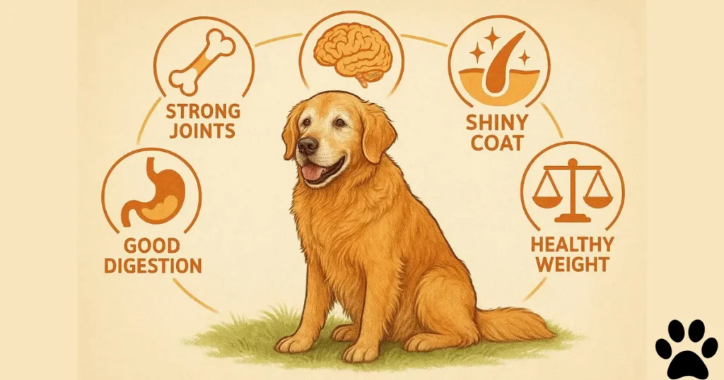 Senior Dog Food: Health Benefits Illustration