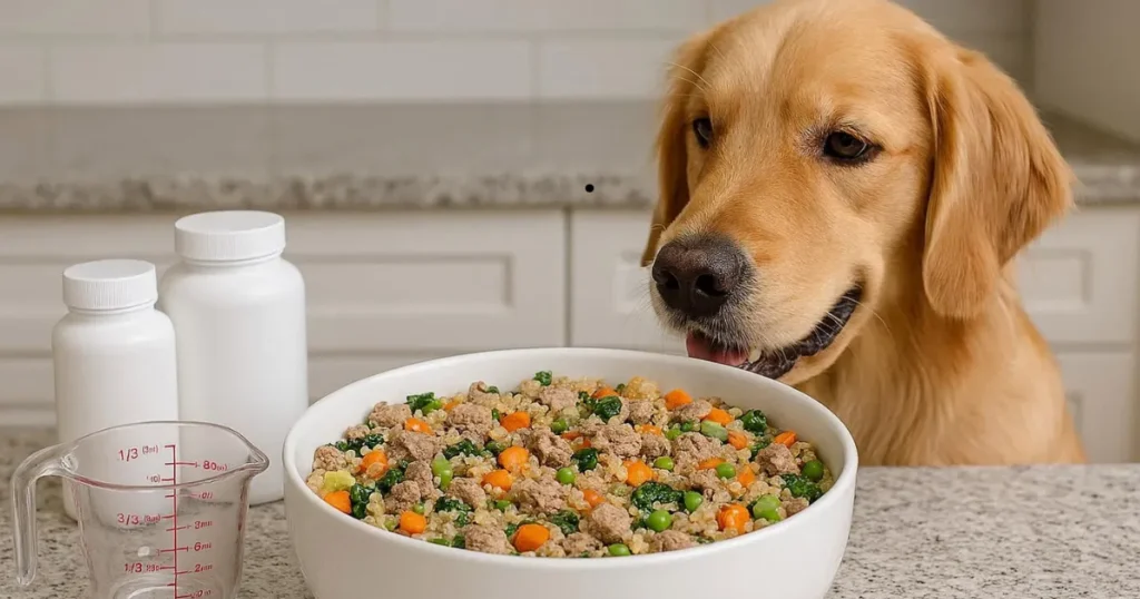 How to Make Fresh Dog Food: Veterinary-Approved Recipe: Balanced Fresh Dog Food for Golden Retrievers