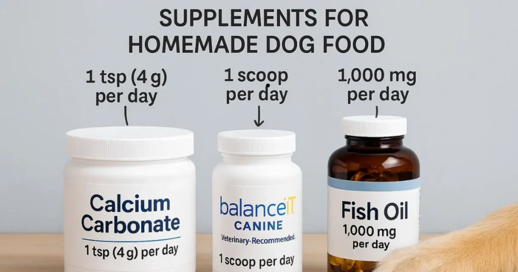 How to Make Fresh Dog Food: Essential Supplements for Complete Nutrition