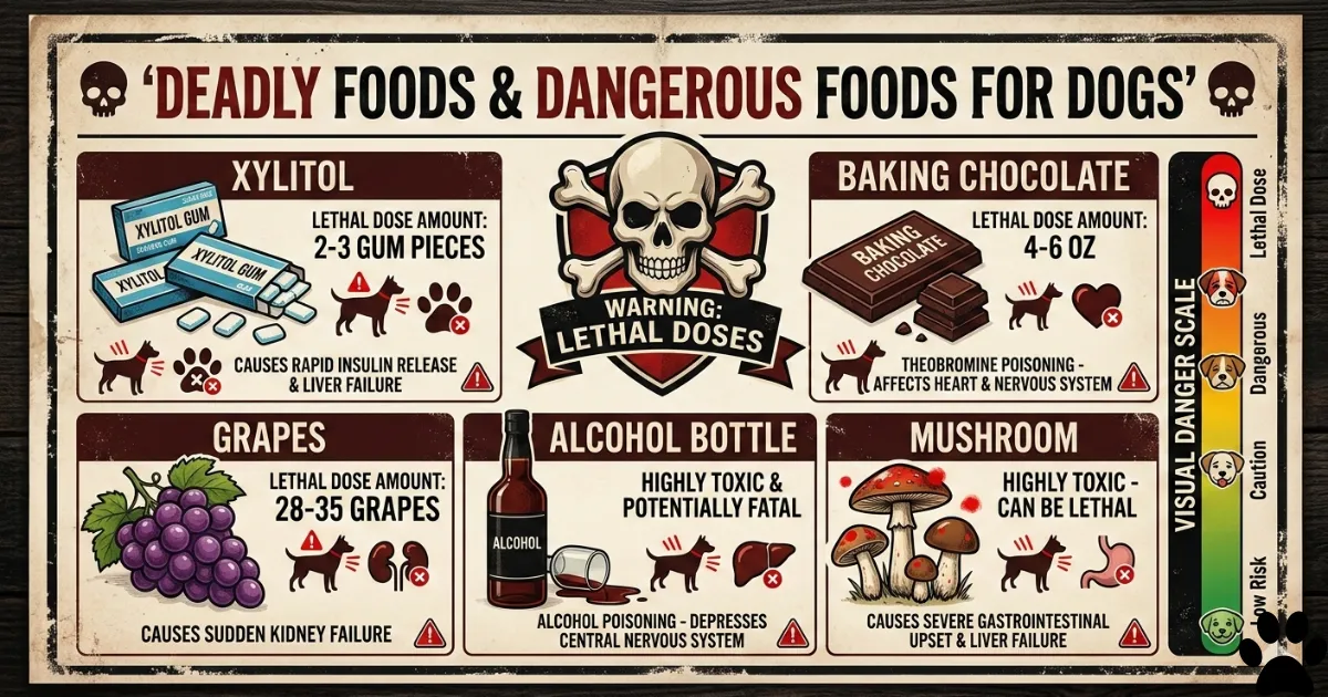 Deadly Foods for Dogs