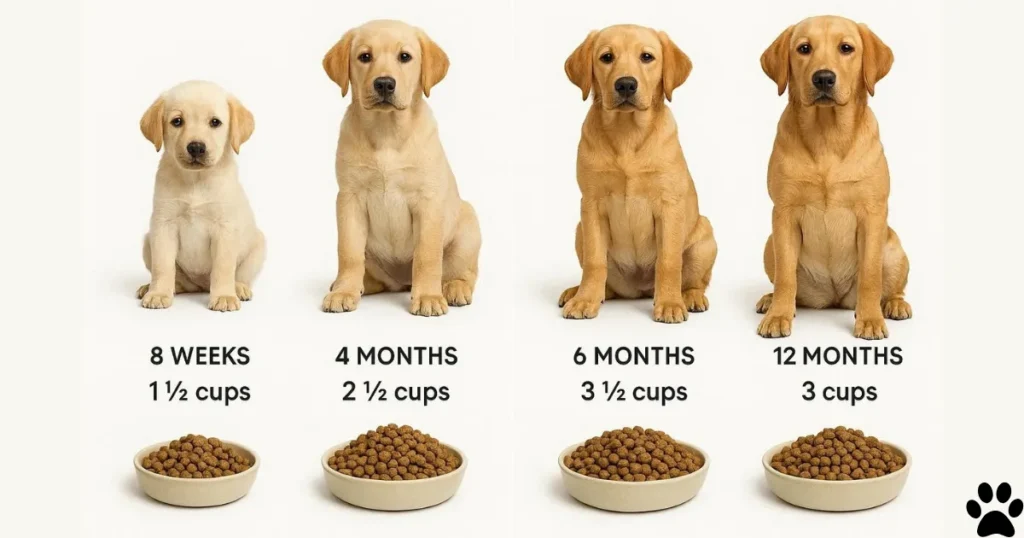 Labrador Retriever Puppy Feeding Chart