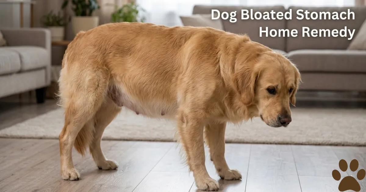 Dog Bloated Stomach Home Remedy