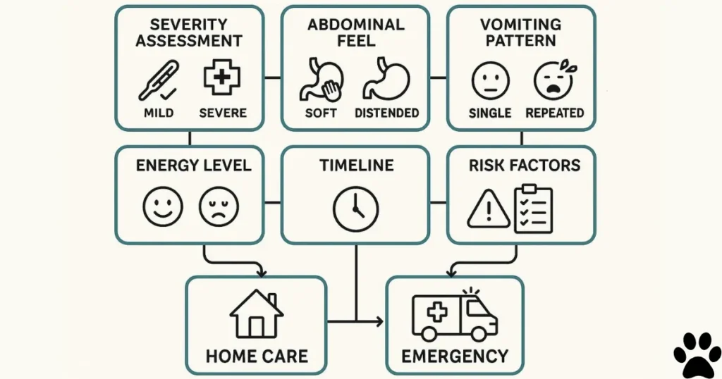 Dog Has Tummy Ache: Critical Decision Points