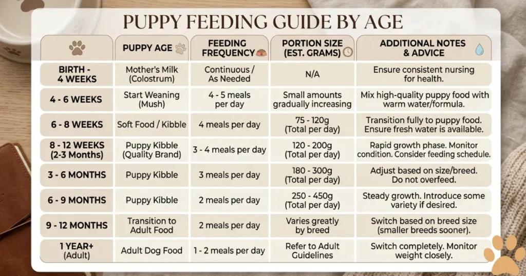 How Much To Feed a Golden Retriever Puppy: Feeding Chart