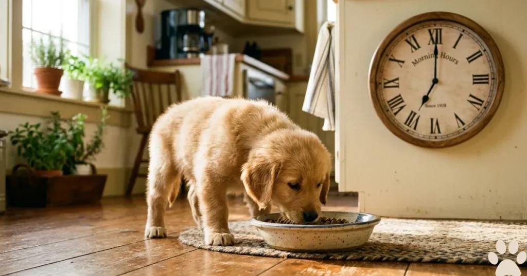 Puppy Feeding Schedule: 8–12 Week Schedule 