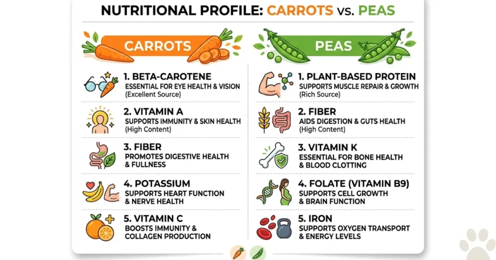 Can Dogs Eat Peas and Carrots: Nutrient Combination 