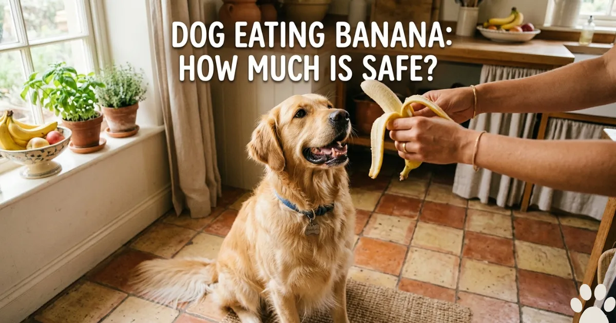 Dog Eating Banana
