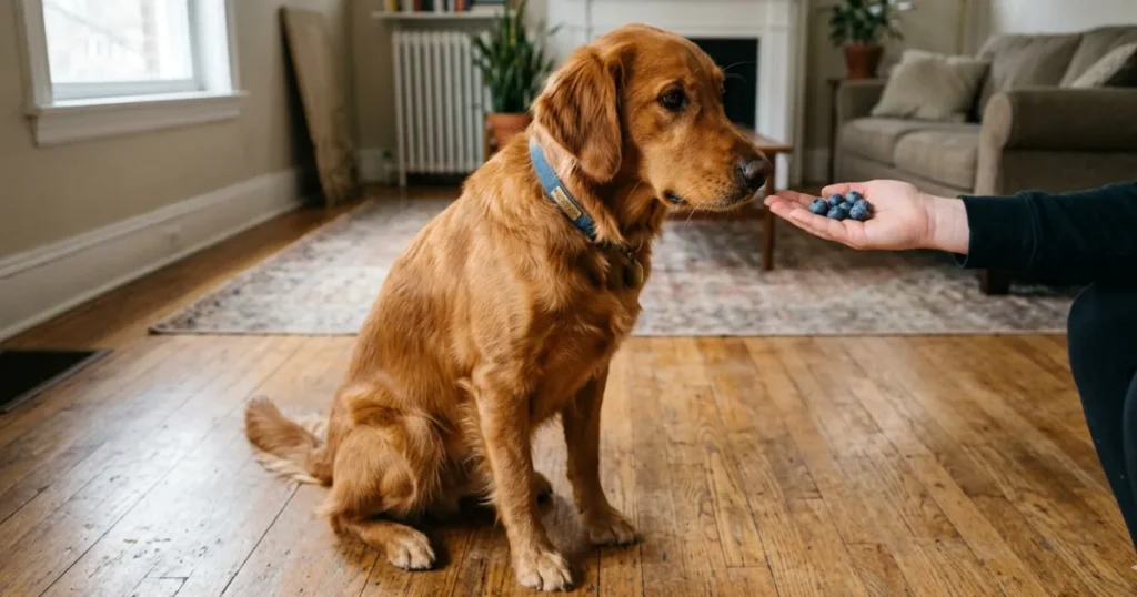 Dogs and Blueberries: Training Treat 