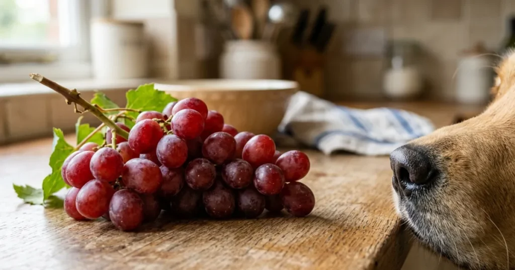 What Fruits Are Bad For Dogs: Grapes Hazard Toxic fruit 