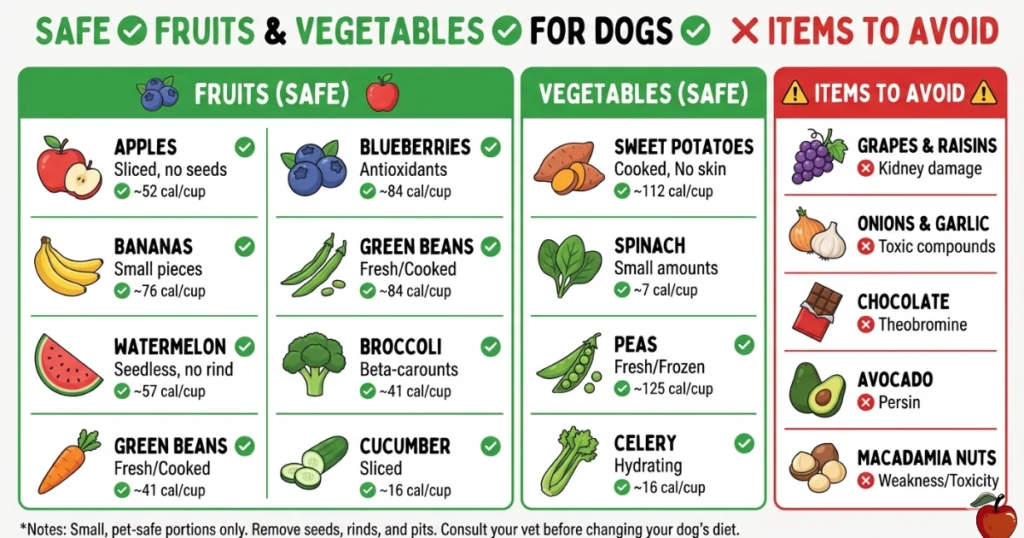 Can Dogs Have: Safe Fruits and vegetables