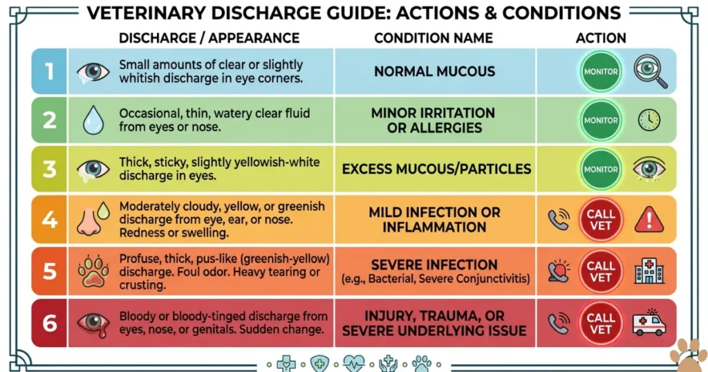 Eye Ailments in Dogs: GRI Visual Symptom Classifier infographic mapping six dog eye health issues to conditions and actions