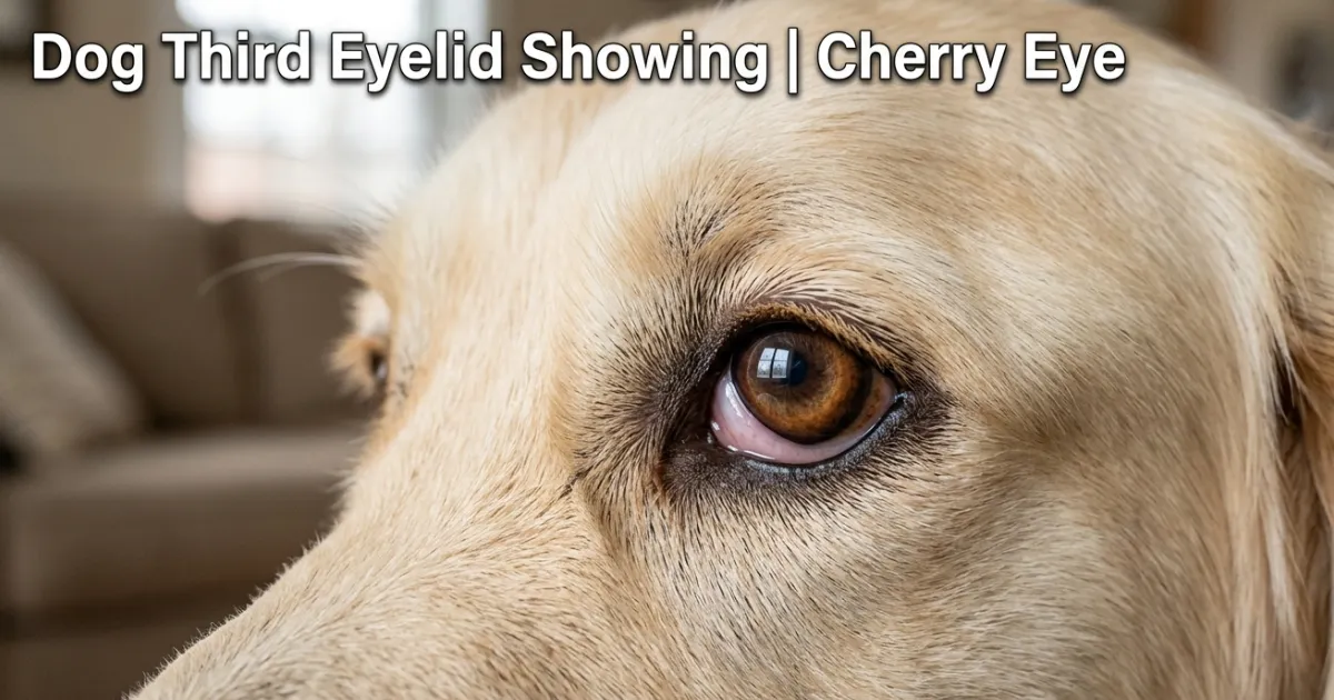 Dog Third Eyelid Showing and Squinting