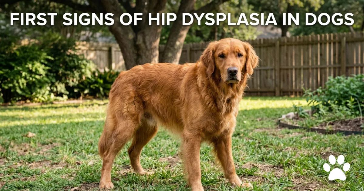 First Signs of Hip Dysplasia in Dogs