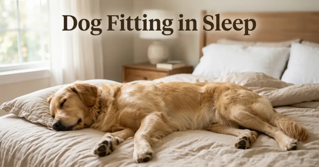 Dog Fitting in Sleep