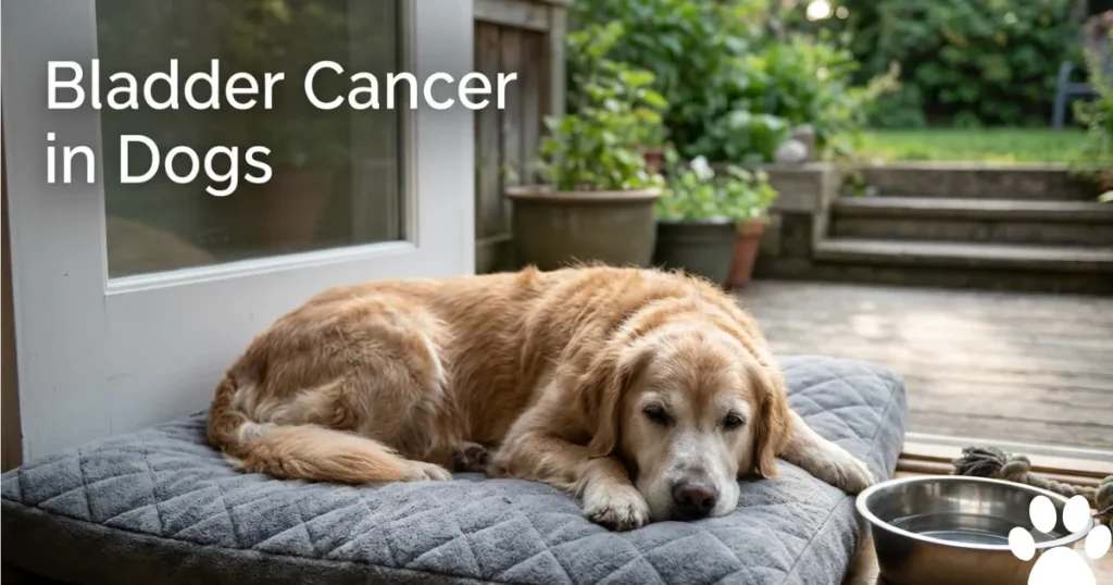 Final Stages of Bladder Cancer in Dog