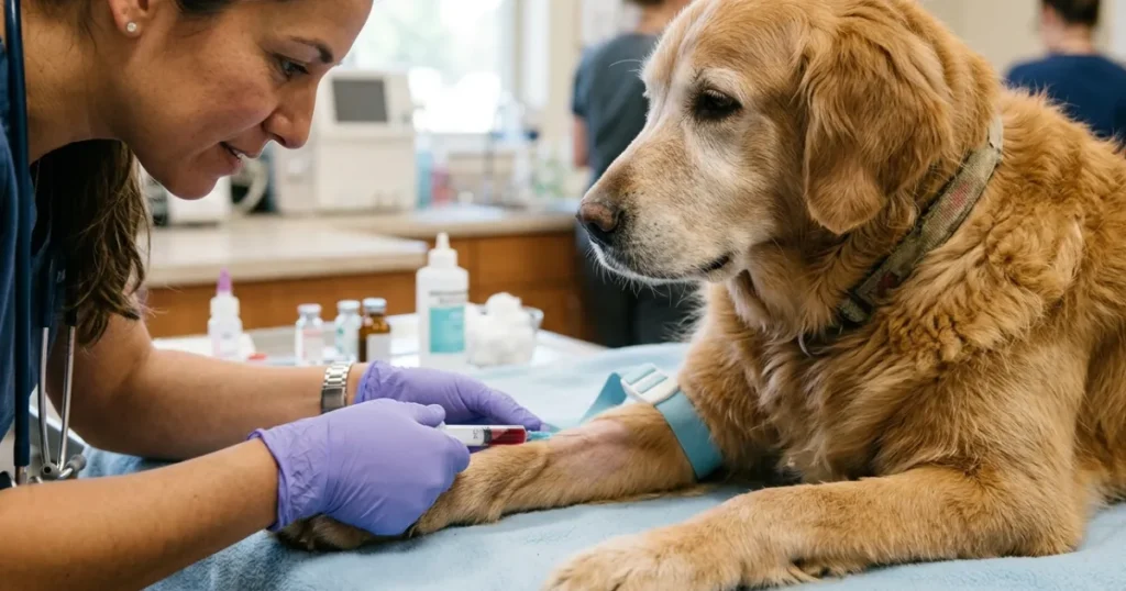 Fits in Older Dogs: Bloodwork as the first step of the OLD check for senior dog seizures