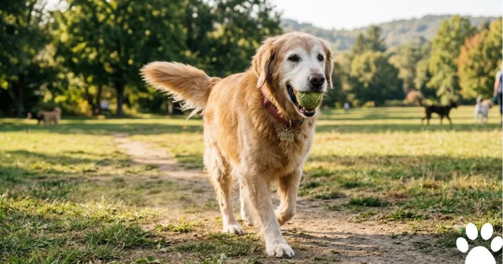 How to Extend Golden Retriever Lifespan: Long-lived Golden Retriever Sadie, longevity plan example.