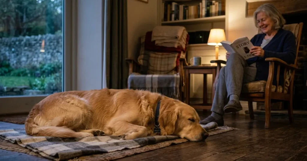 How to Stop Seizures in Dogs Immediately: Golden Retriever recovering in the post-ictal phase after a seizure"